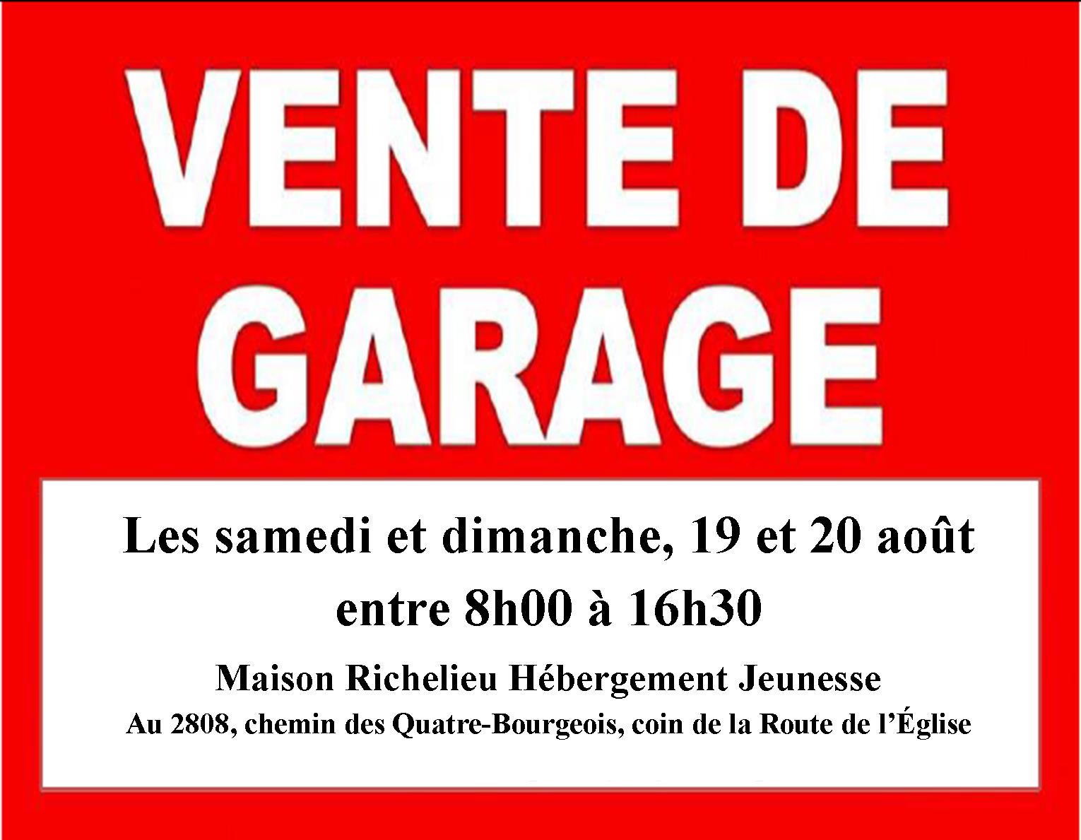 Méga vente de garage Maison Richelieu